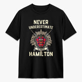 Hamilton Modern Tartan Crest 2D T-shirt - Never Underestimate Style